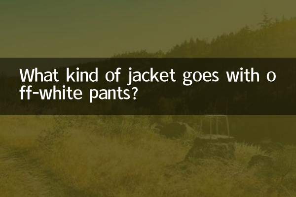 オフホワイトのパンツにはどんなジャケットが合いますか？
