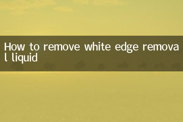 Cómo quitar el líquido eliminador de bordes blancos