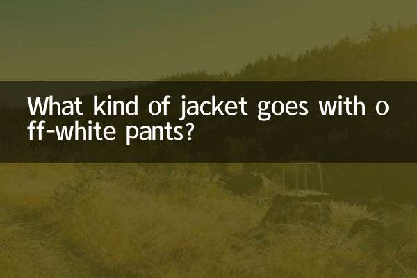 オフホワイトのパンツにはどんなジャケットが合いますか？