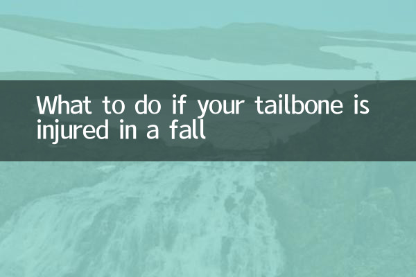 Cosa fare se il coccige si ferisce in una caduta