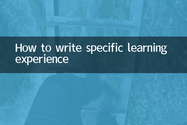 Come scrivere un'esperienza di apprendimento specifica