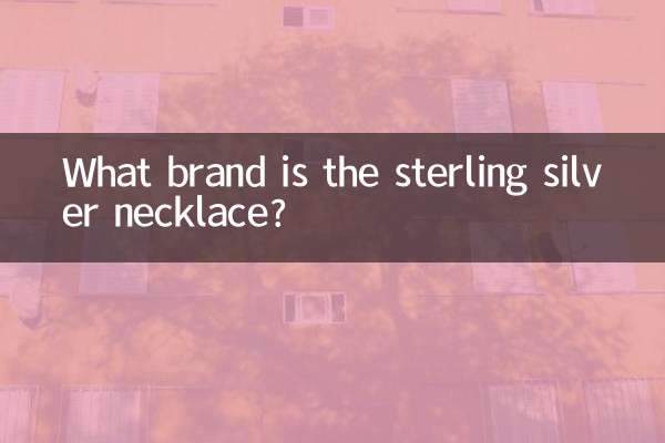 ¿Qué marca es el collar de plata de ley?