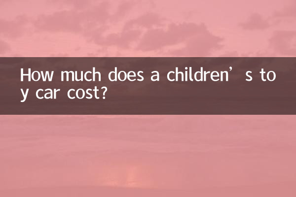 Quanto costa una macchinina per bambini?