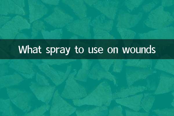 Que spray usar em feridas