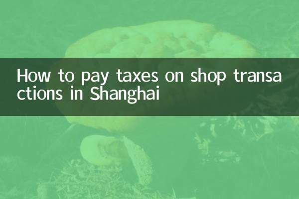 Como pagar impostos sobre transações em lojas em Xangai