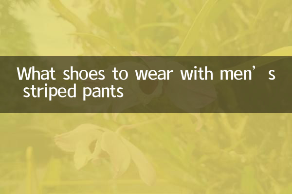 Какую обувь носить с мужскими брюками в полоску