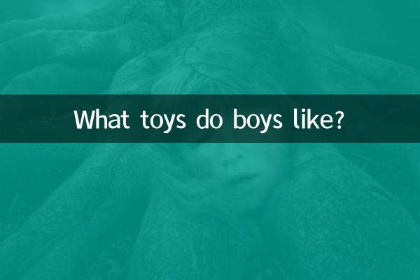 男の子はどんなおもちゃが好きですか？