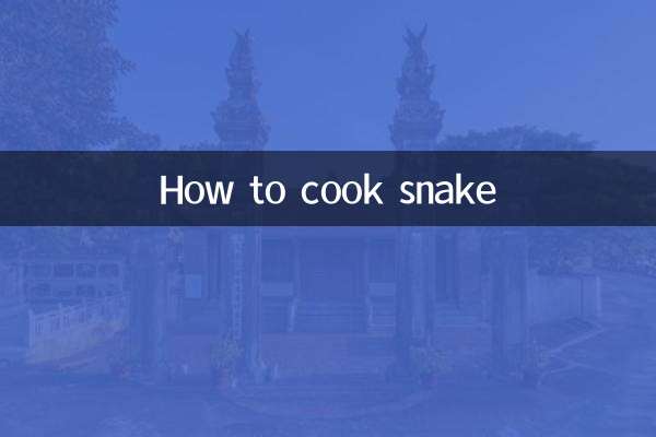 Come cucinare il serpente