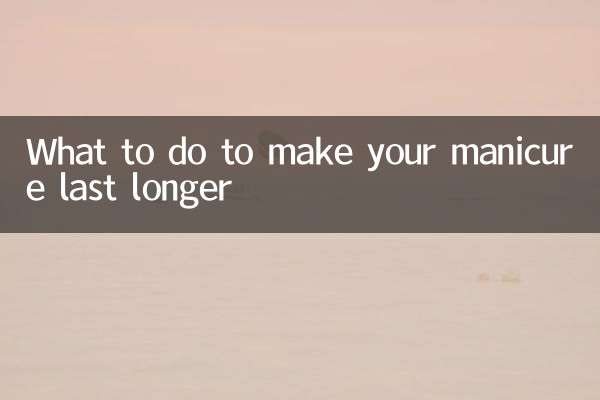 Qué hacer para que tu manicura dure más