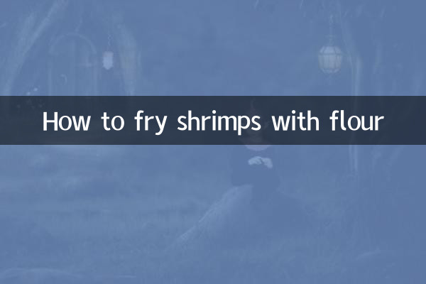 Comment faire frire des crevettes avec de la farine