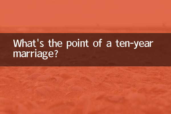 Какой смысл в десятилетнем браке?
