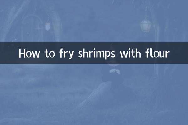 Comment faire frire des crevettes avec de la farine