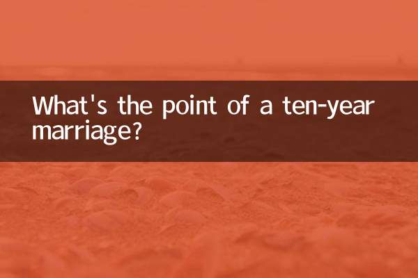 Какой смысл в десятилетнем браке?