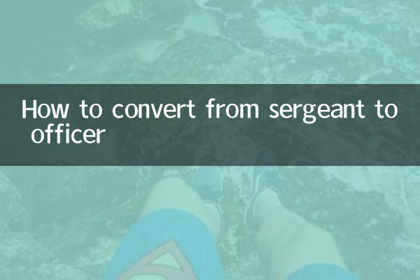How to convert from sergeant to officer