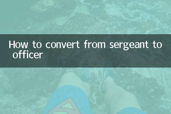 How to convert from sergeant to officer