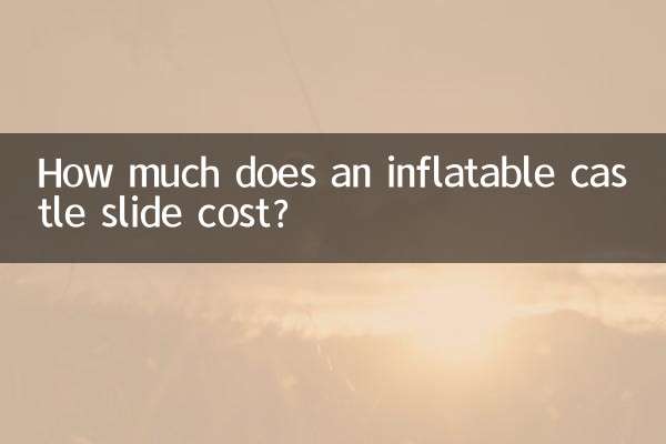 How much does an inflatable castle slide cost?