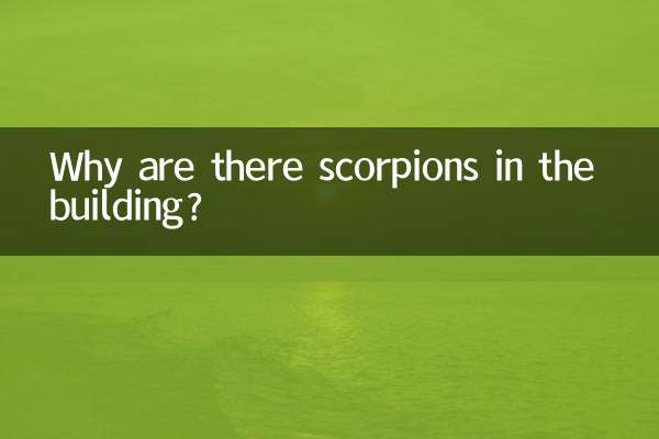 Why are there scorpions in the building?
