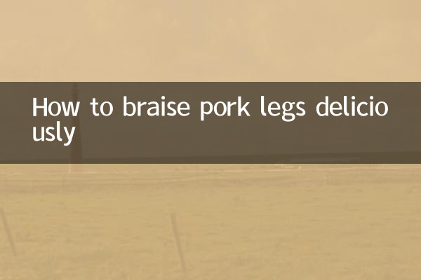 How to braise pork legs deliciously
