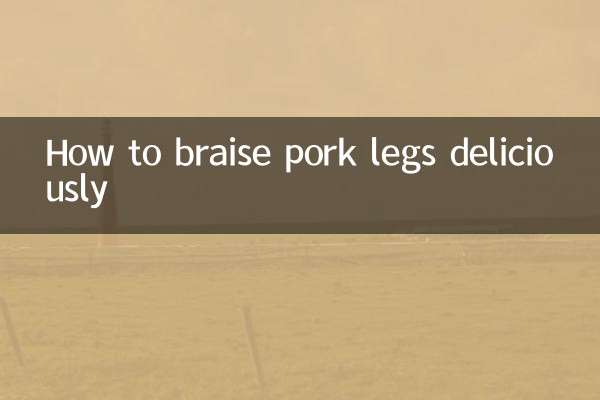 How to braise pork legs deliciously