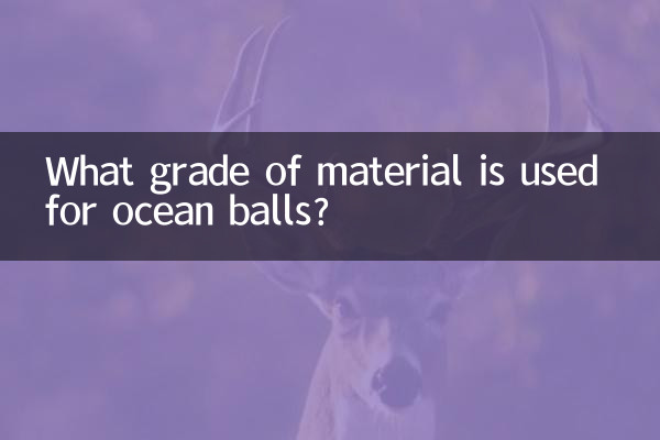 Quelle qualité de matériau est utilisée pour les boules océaniques ?