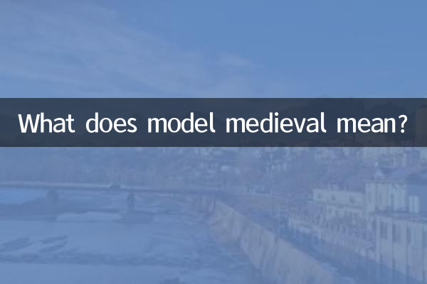 What does model medieval mean?