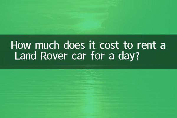 Quanto costa noleggiare un'auto Land Rover per un giorno?