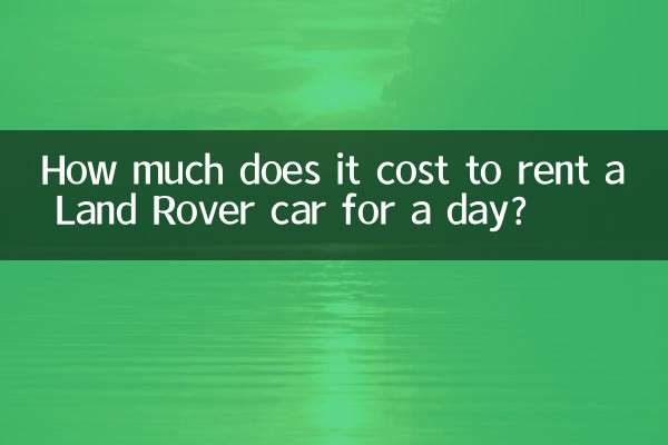 Quanto costa noleggiare un'auto Land Rover per un giorno?
