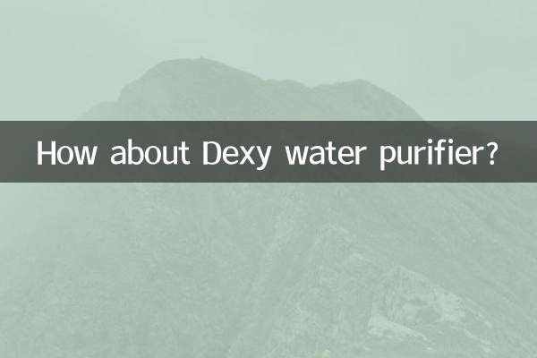 Que diriez-vous du purificateur d’eau Dexy ?