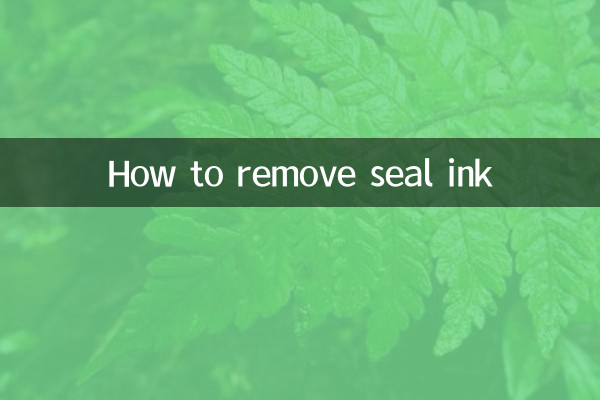 So entfernen Sie Siegeltinte