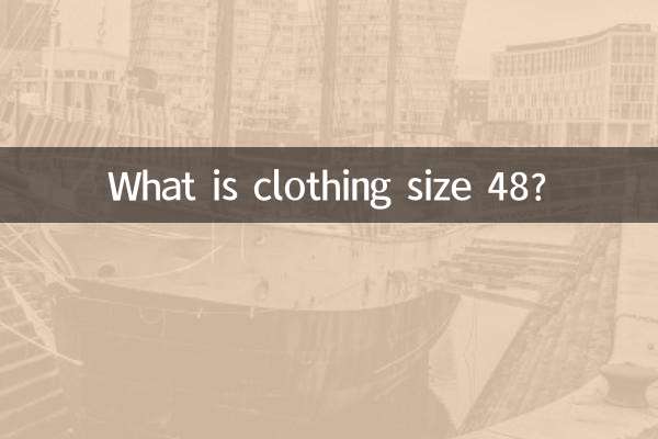 Qual è la taglia 48 dell'abbigliamento?