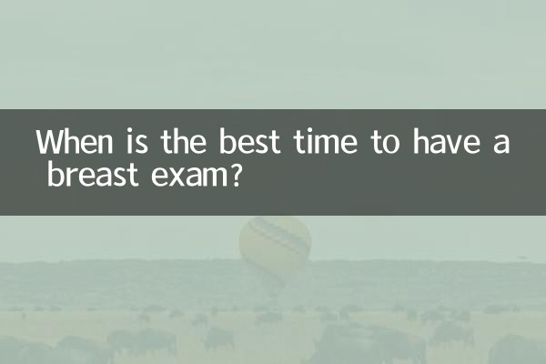 چھاتی کے امتحان دینے کا بہترین وقت کب ہے؟
