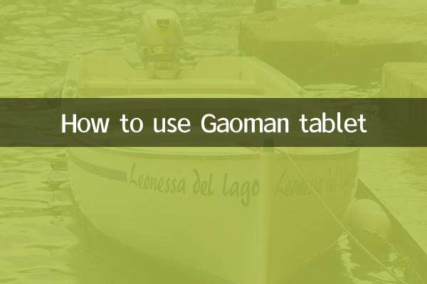 How to use Gaoman tablet