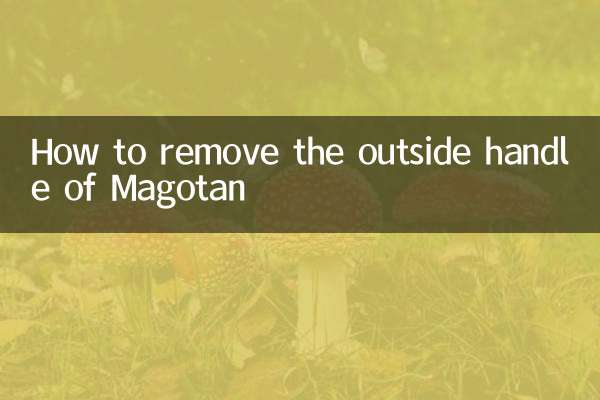 كيفية إزالة المقبض الخارجي لماجوتان