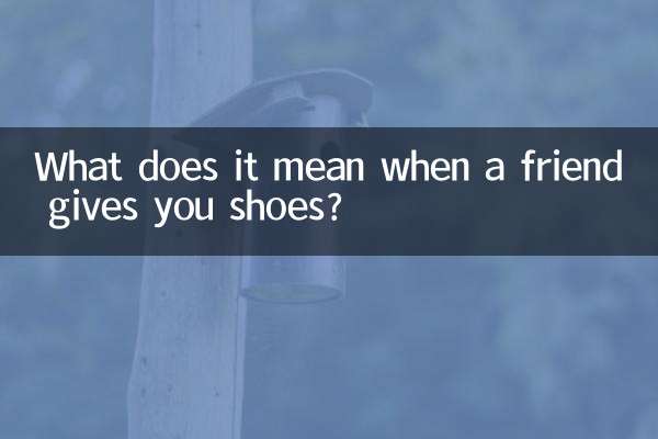 ¿Qué significa cuando un amigo te regala zapatos?