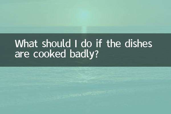 O que devo fazer se os pratos estiverem mal cozinhados?