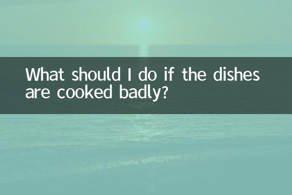 O que devo fazer se os pratos estiverem mal cozinhados?