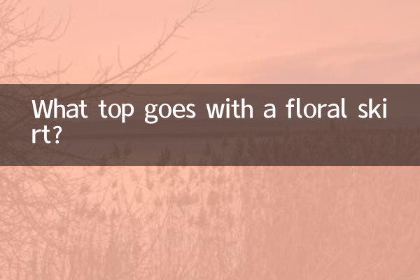 پھولوں کی اسکرٹ کے ساتھ کون سا اوپر جاتا ہے؟