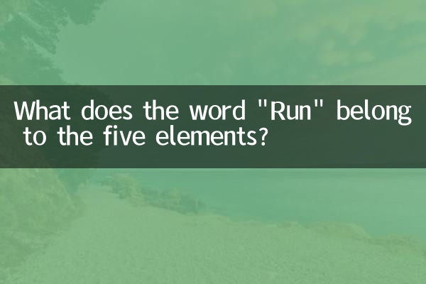 Что слово «Бег» относится к пяти элементам?