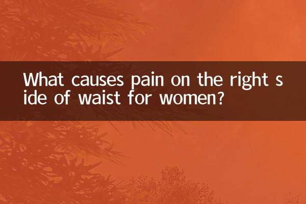 女性の腰の右側の痛みの原因は何ですか?