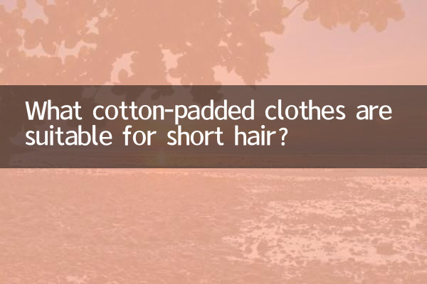 ショートヘアに適した綿入りの服は何ですか?
