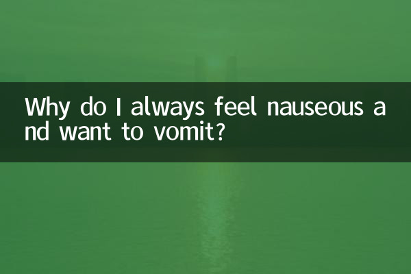 老是反胃想吐是怎麼回事