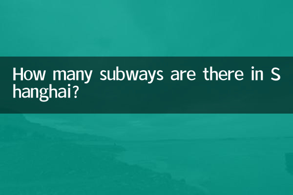 Quante metropolitane ci sono a Shanghai?