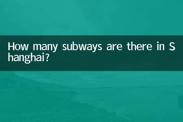 How many subways are there in Shanghai?