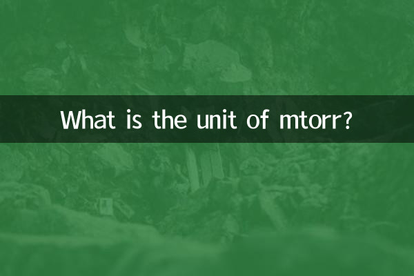 What is the unit of mtorr?