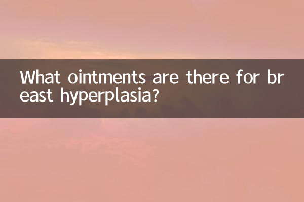 Welche Salben gibt es gegen Brusthyperplasie?