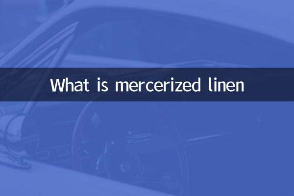 ¿Qué es el lino mercerizado?