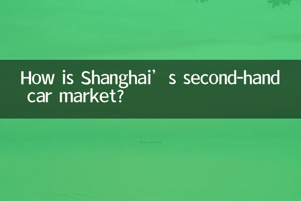 상하이 중고차 시장은 어떤가요?