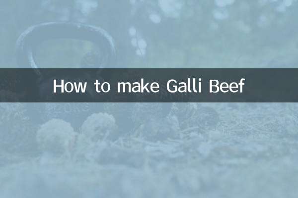 How to make Galli Beef