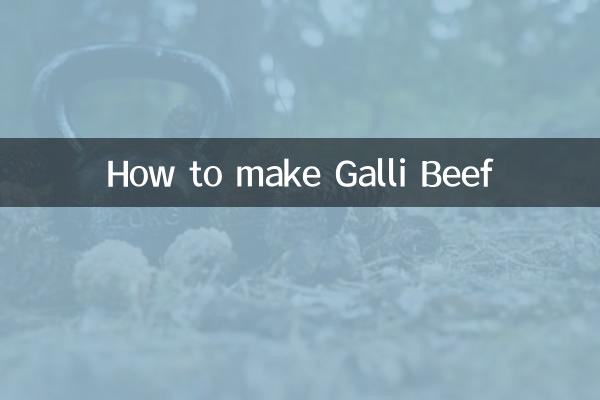 How to make Galli Beef