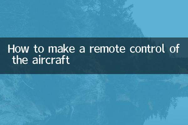 Cómo hacer un control remoto de la aeronave